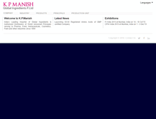 Tablet Screenshot of kpmanish.com